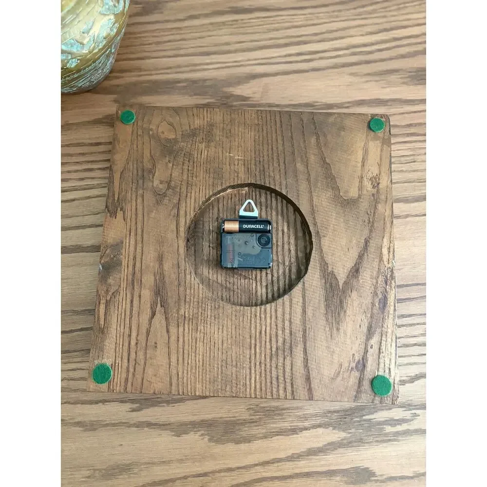 Vintage Midcentury Wood Wall Clock By Empire Battery Clock